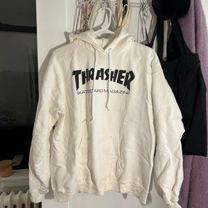 THRASHER sweatshirt, White, Size M-L